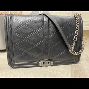 Rebecca Minkoff Jumbo love shoulder bag in Black